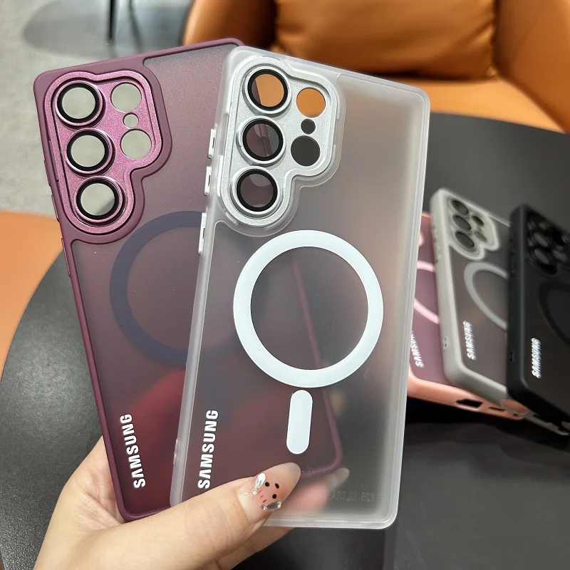 Translucent Magnetic Frosted Case with Lens Protection