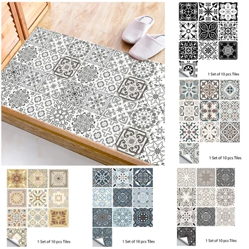 10pcs Retro Tiles Stickers 1