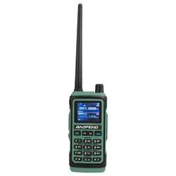 Enhanced Multi-Band Waterproof GPS Walkie Talkie with FM Radio - Australia Standard (Army Green)