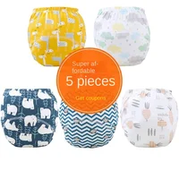 Baby Reusable Washable Diapers Ecological Potty Training Pants Waterproof Cotton Cleanliness Cloth Diaper Baby Nappy Underwear 1