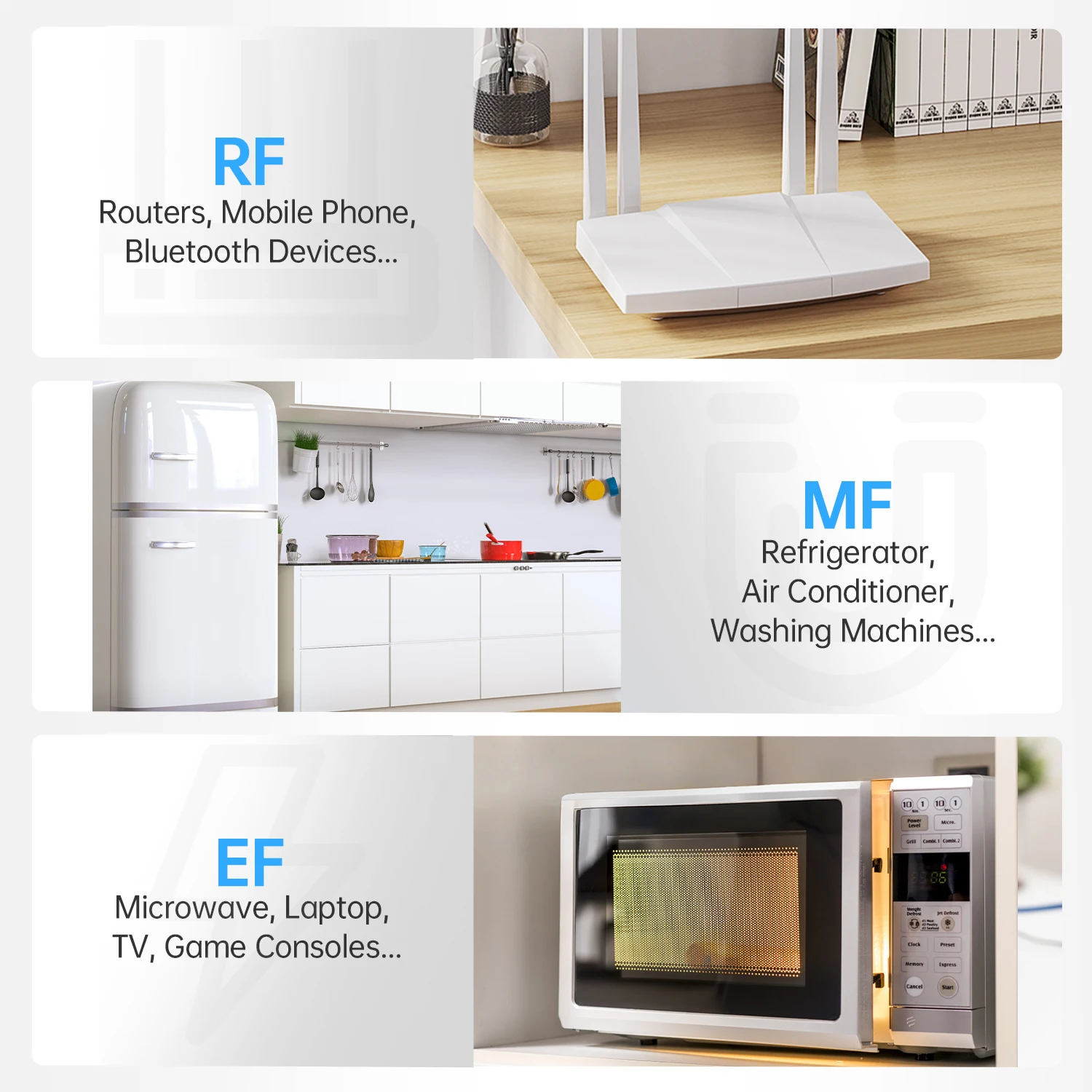 FNIRSI ERD-10 EMF 미터 방사선 감지기 RF 테스터 가전제품 전자파 분석기 전자기장 분석기 (가정용 전자레인지, 와이파이, 건강 안전용)