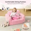 Convertible 2 in 1 Kids Sofa Lightweight Foldable Lounger Toddler Chair Baby Sleeper Soft Foam Indoor Playtime Relaxation 4