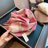 Australian Small Wool Checkerboard Plaid Winter Warm Scarf Female Korean Version Scarf Student Ins Wind Winter Hot