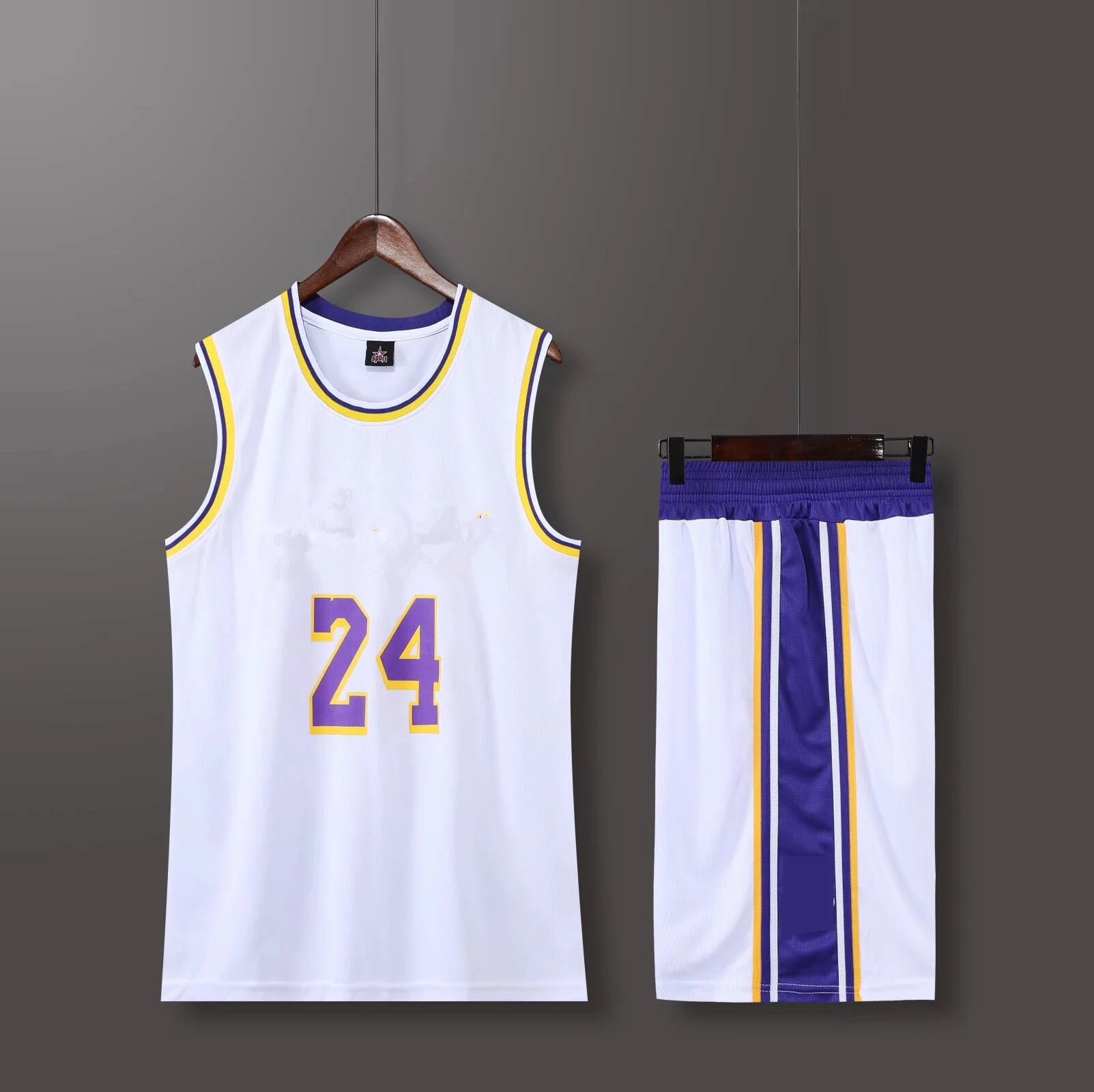 Men's Sports Basketball Jerseys Kit Training Vest and Shorts American Kobe Bryant Fans Men and Kids