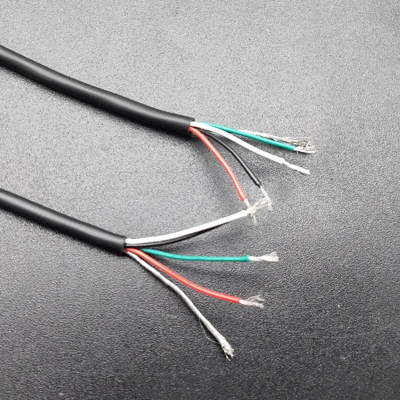 Four-Core Shield Cable 340MM 1/10pcs for Electric Guitar Pickup Making Humbucker Coil Spliting