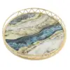 Desk Organizer Tray Candle Platter Round Home Solution Vanity Decorative Tray for Parties Home Kitchen and Home Restaurant 4