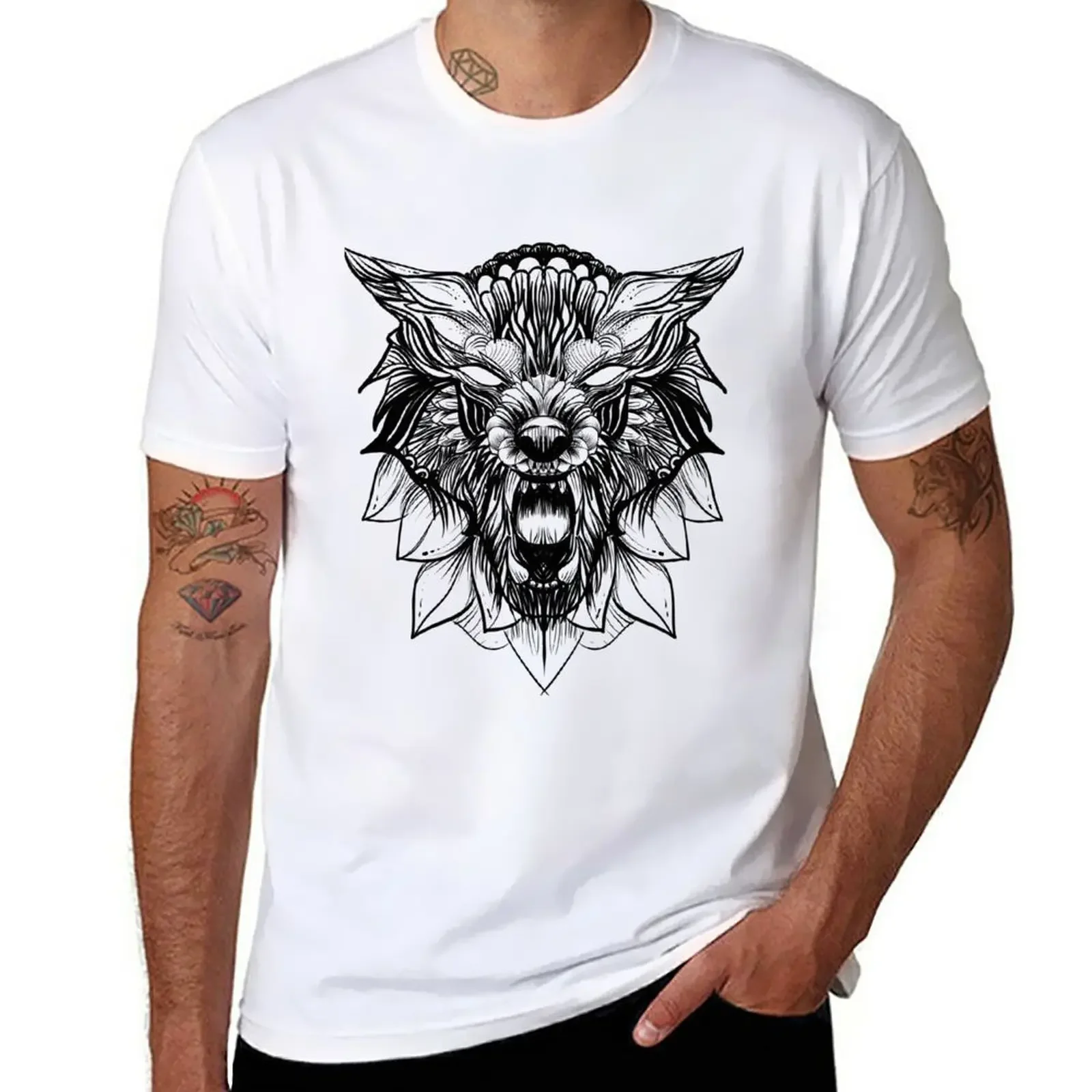

Wolf T-Shirt heavyweights new edition mens t shirts casual stylish