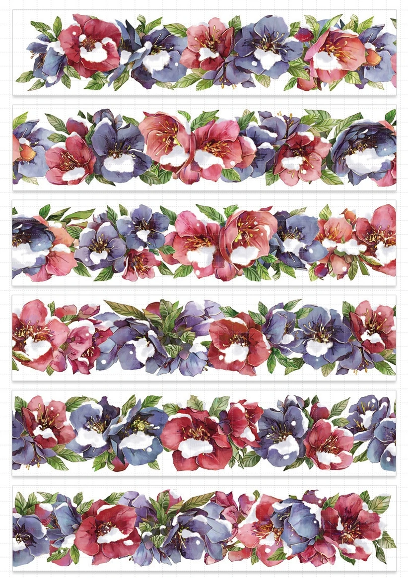

10m Chirstmas Theme Flower PET Washi Tape