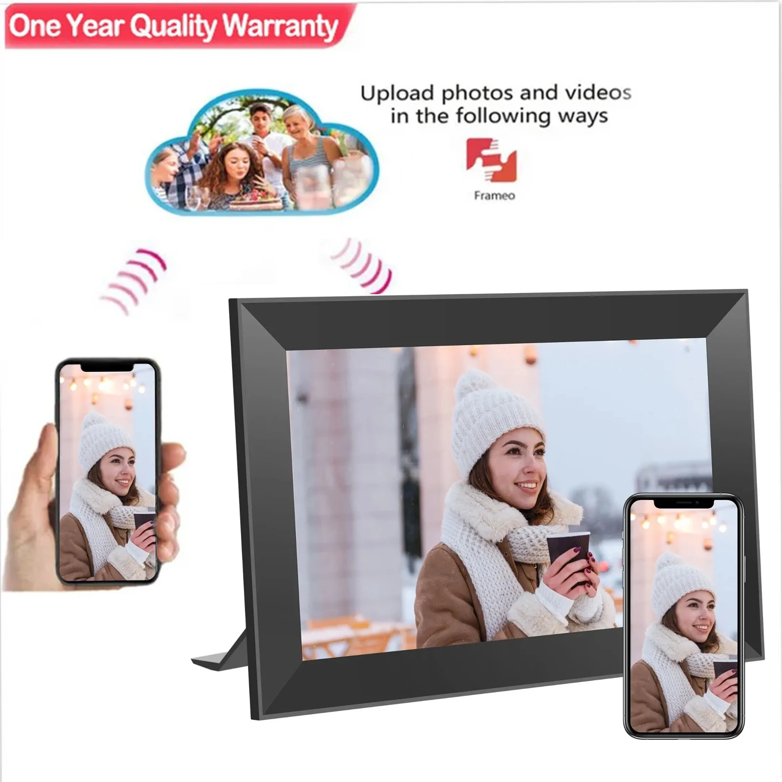 세라믹 수제 도자기 꽃병 장식 사무실 연구 차 방 데스크탑 미니 꽃병 꽃꽂이 홈 10 와이파이 Frameo 디지털 사진 프레임 10.1 인치 32GB 스마트 디지털 사진 프레임 1280x800 IPS HD 터치스크린 장착