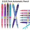 Random 6pcs Creative Rainbow Mechanical Pencil 0.5/0.7mm Replaceable Lead Automatic Pencil Art Painting Sketch Writing Supplies 1