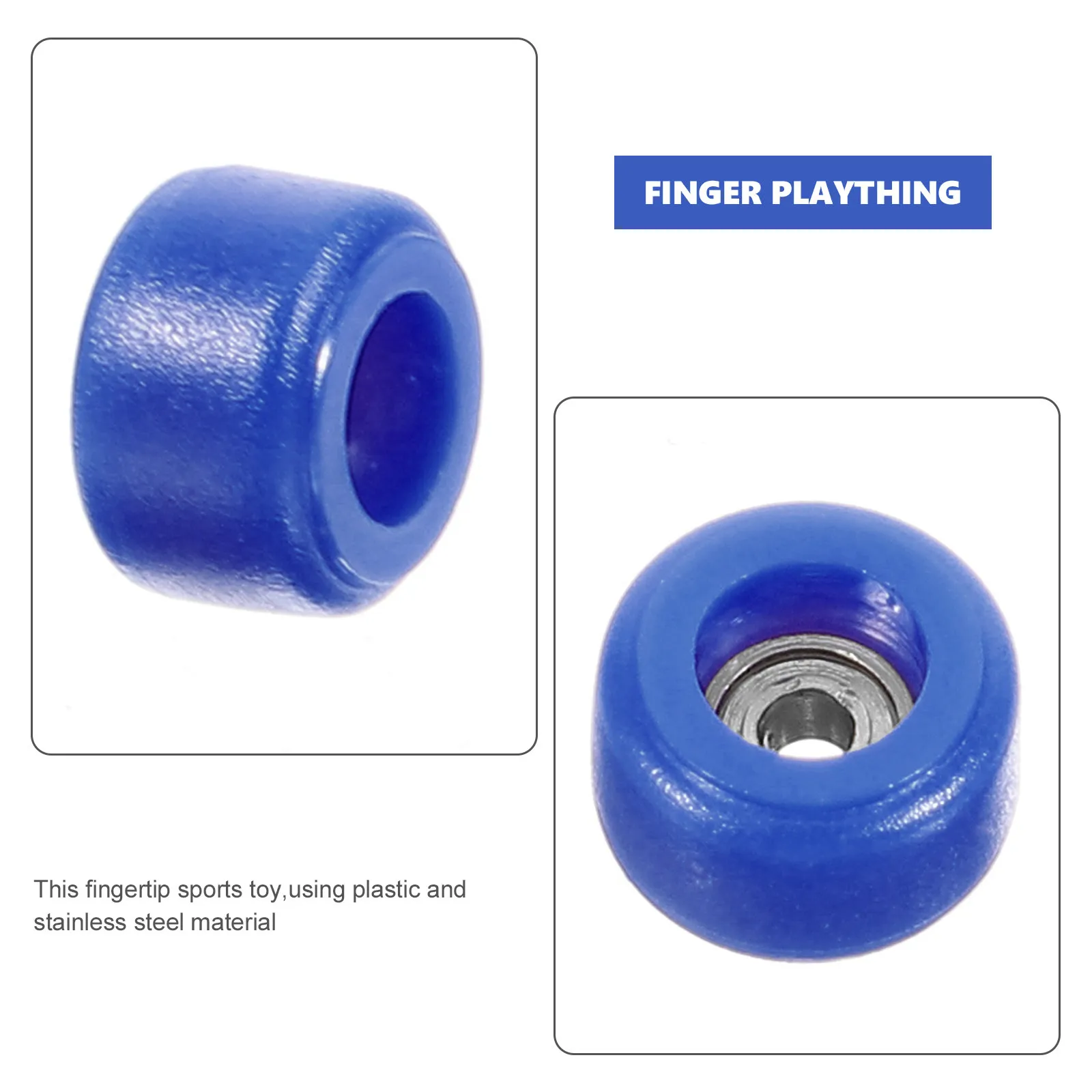4Pcs 핑거 스케이트 롤러 내구성있는 스테인레스 스틸 플라스틱 손가락 끝 스포츠 스트레스 릴리프 소형 교육용 핑거 보드 롤러