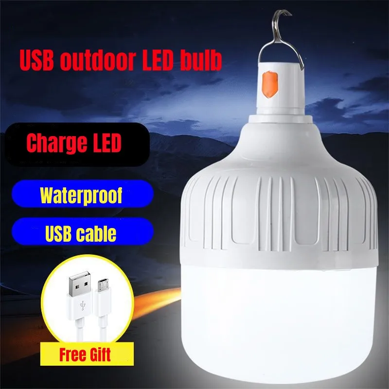 Tanie Lampka USB z możliwością ładowania wodoodporna latarnia obozowa żarówka LED sklep