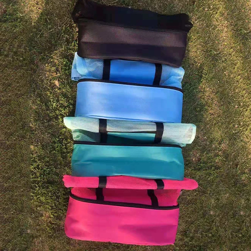 Large Pockets Beach Bag For Towels Mesh Shoulder Bags For Toys Waterproof Large Capacity Shopper Tote Bag Summer Storage