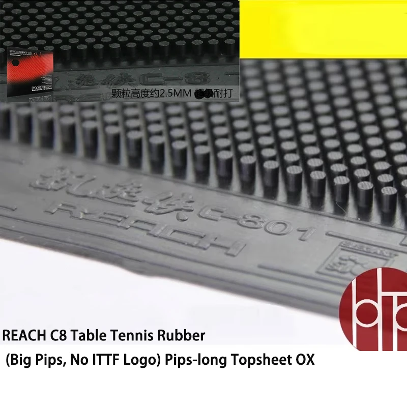 Table Tennis Rubber REACH C8 table tennis rubber