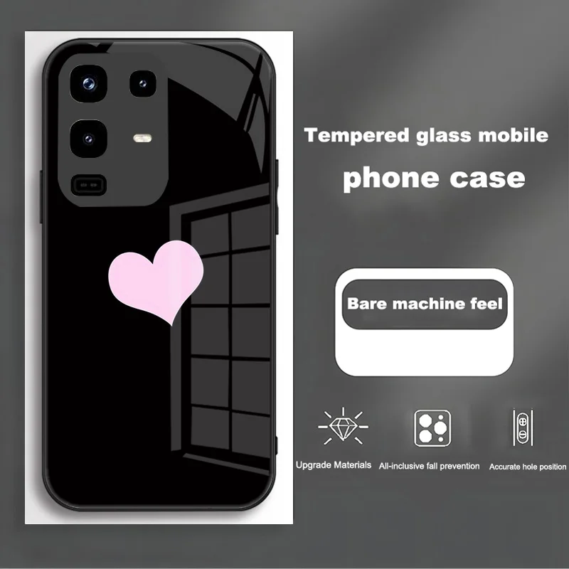 Premium Shockproof Phone Case with Tempered Glass Shell - Enhanced Protection and Style