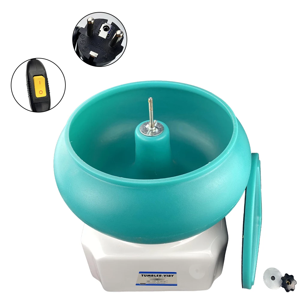 NIUPIKA Vibration Polishing Machine Jewelry Vibrating Barrel Grinde Metal Equipment for Diy Surface Cleaning Tool