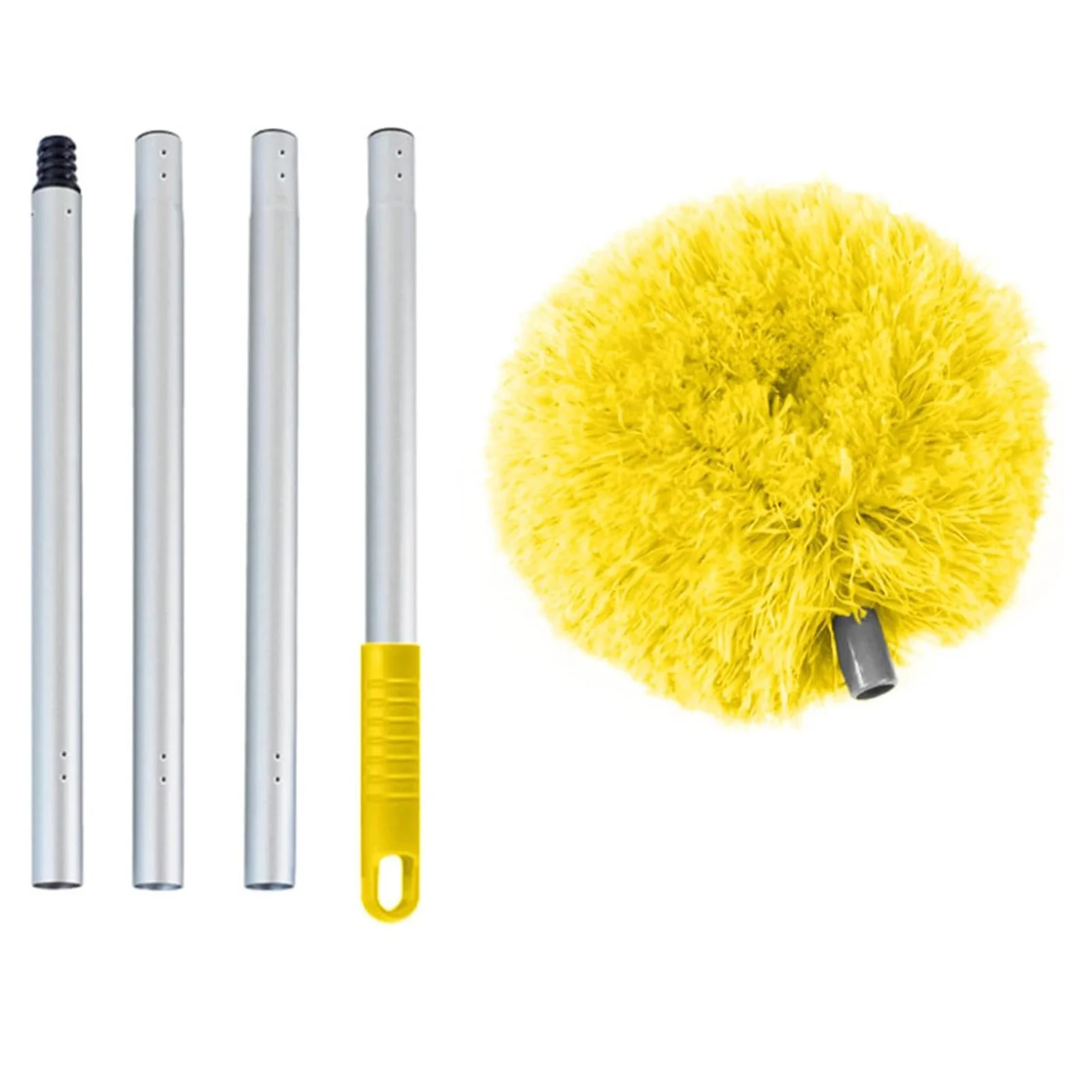 

Home Retractable Feather Duster with Telescoping Extension Pole Duster for Cleaning Interior Roof Gap Dust