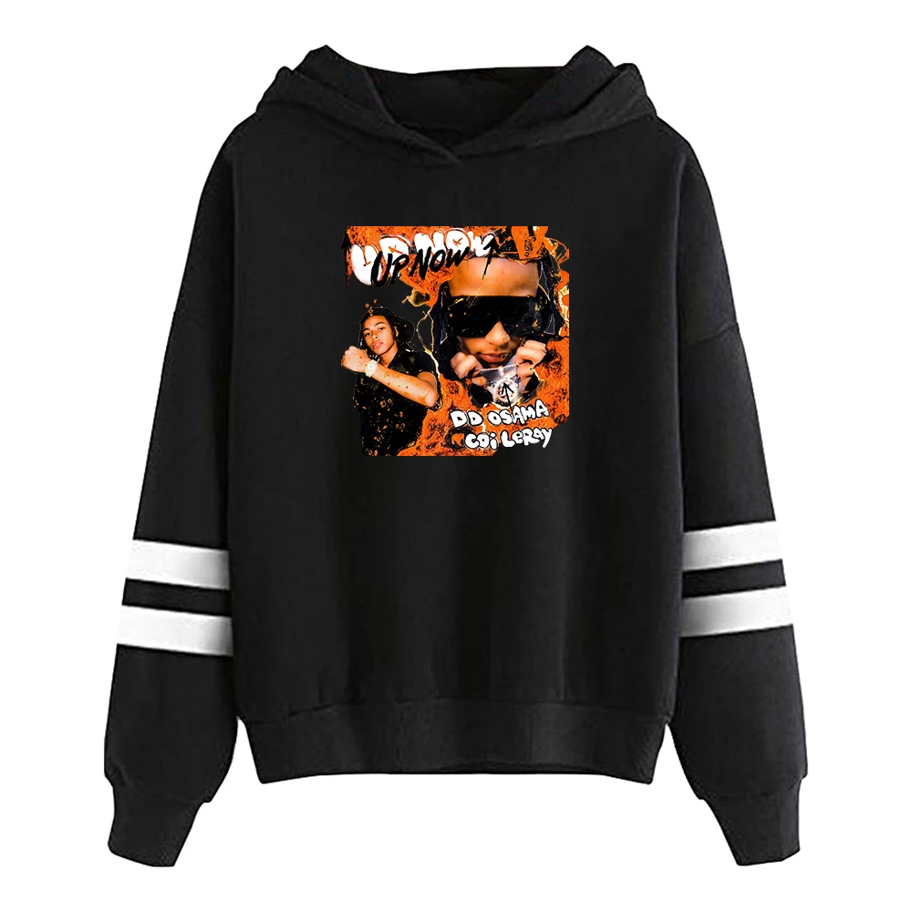 

DD Osama Hoodie Pop Rapper Vintage Pocketless Parallel Bars Sleeve Streetwear Women Men Hooded Sweatshirt Hip Hop Clothes