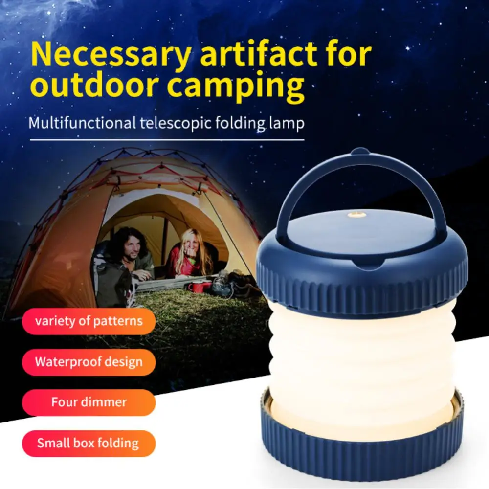 

Tent Light Waterproof Transparent Outdoor Folding Folding Lamp Fold Magnetic Body Camping Lantern Portable Usb Charge