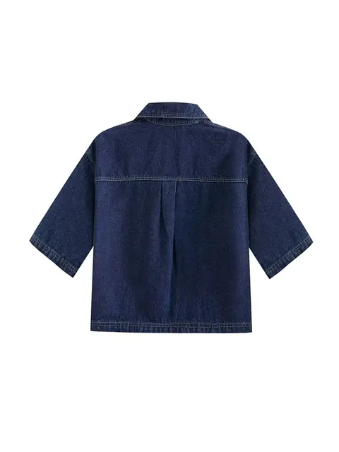 Anna Flip Pocket Slim Fit Denim Skirt Set 3