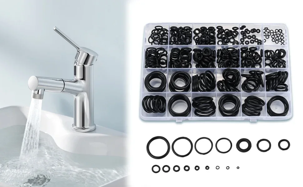Rubber O Ring Set Gaskets Seal Nitrile Rubber Bands High Pressure O-Rings Repair Kit Sealing Elastic Band O Rubber