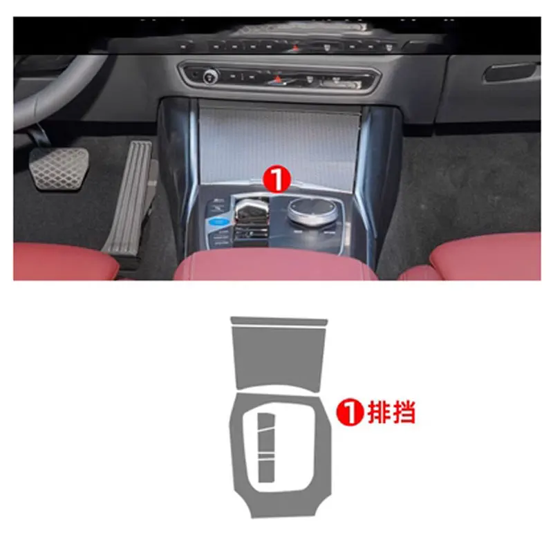 

2023 Car interior Center console transparent TPU protective film Anti scratch sticker LCD screen For BMW G20 G21 Series 3