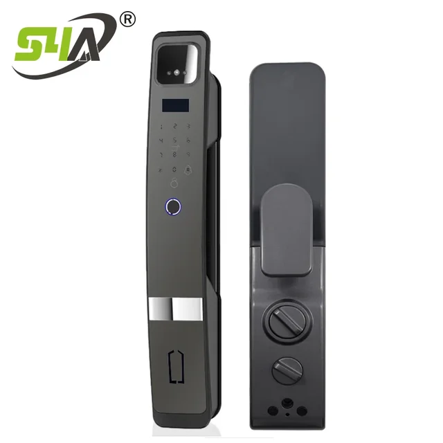 005Tuya WiFi remote control Russian voice face recognition Fingerprint NFC code Lock 3