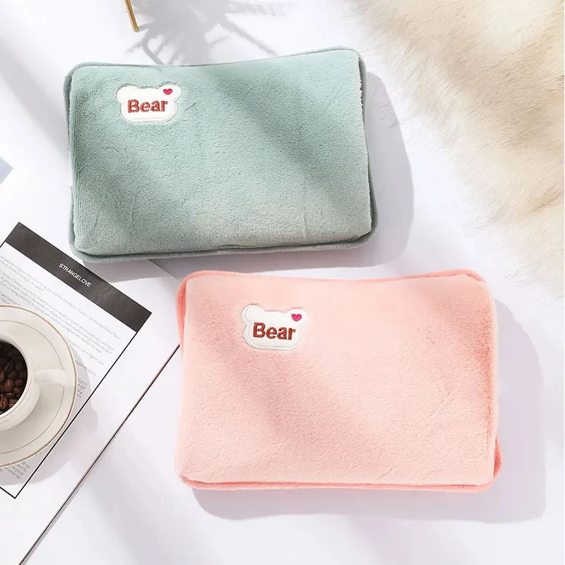 Plush Rechargeable Electric Heating Bag - Winter Warmth Hand Pocket