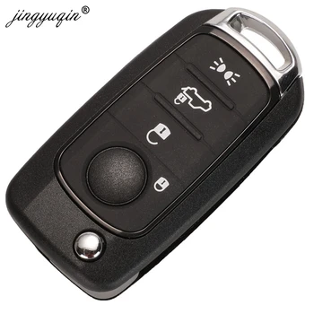 Keyforkess 200 pz 3/4 pulsante pieghevole chiave per auto a distanza custodia Shell per Fiat Egea Tipo 500X con lama Flip Uncut SIP22 - Jingyuqin 200 pz 3 4 pulsante pieghevole chiave per auto a distanza custodia Shell per