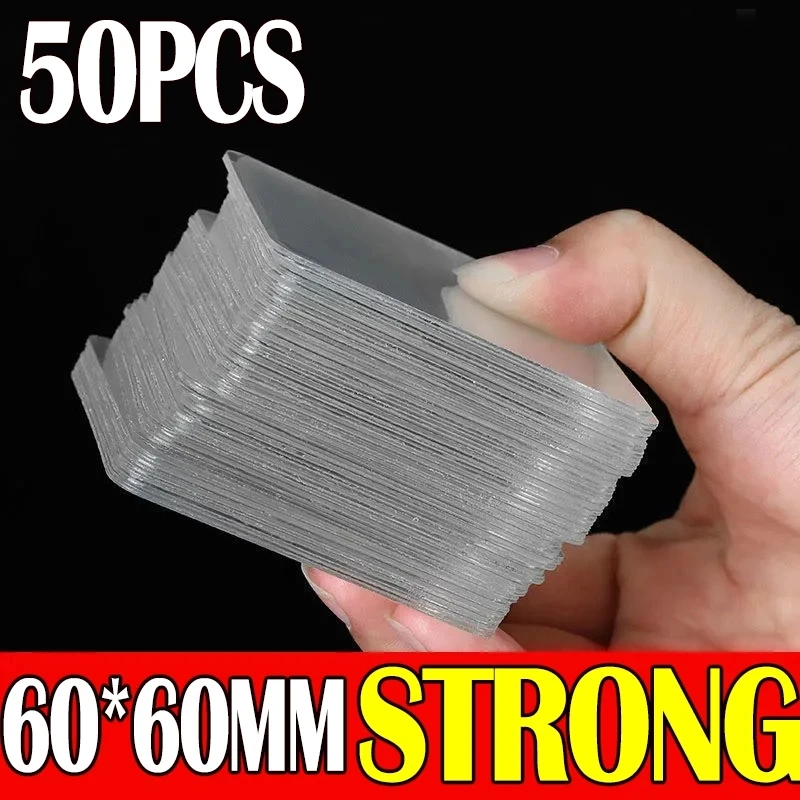 

C3 50 Pcs Transparent Double Sided Tape Nano Magic Tape Heat Resistant Waterproof Wall Stickers Home Improvement Resistant Tapes