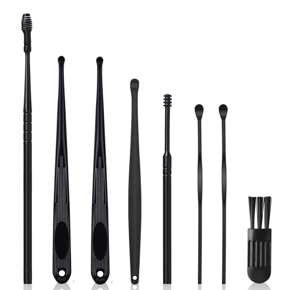 6Pcs/set Ear Care Tools Stainless Steel Earwax Removal Tool Earpick