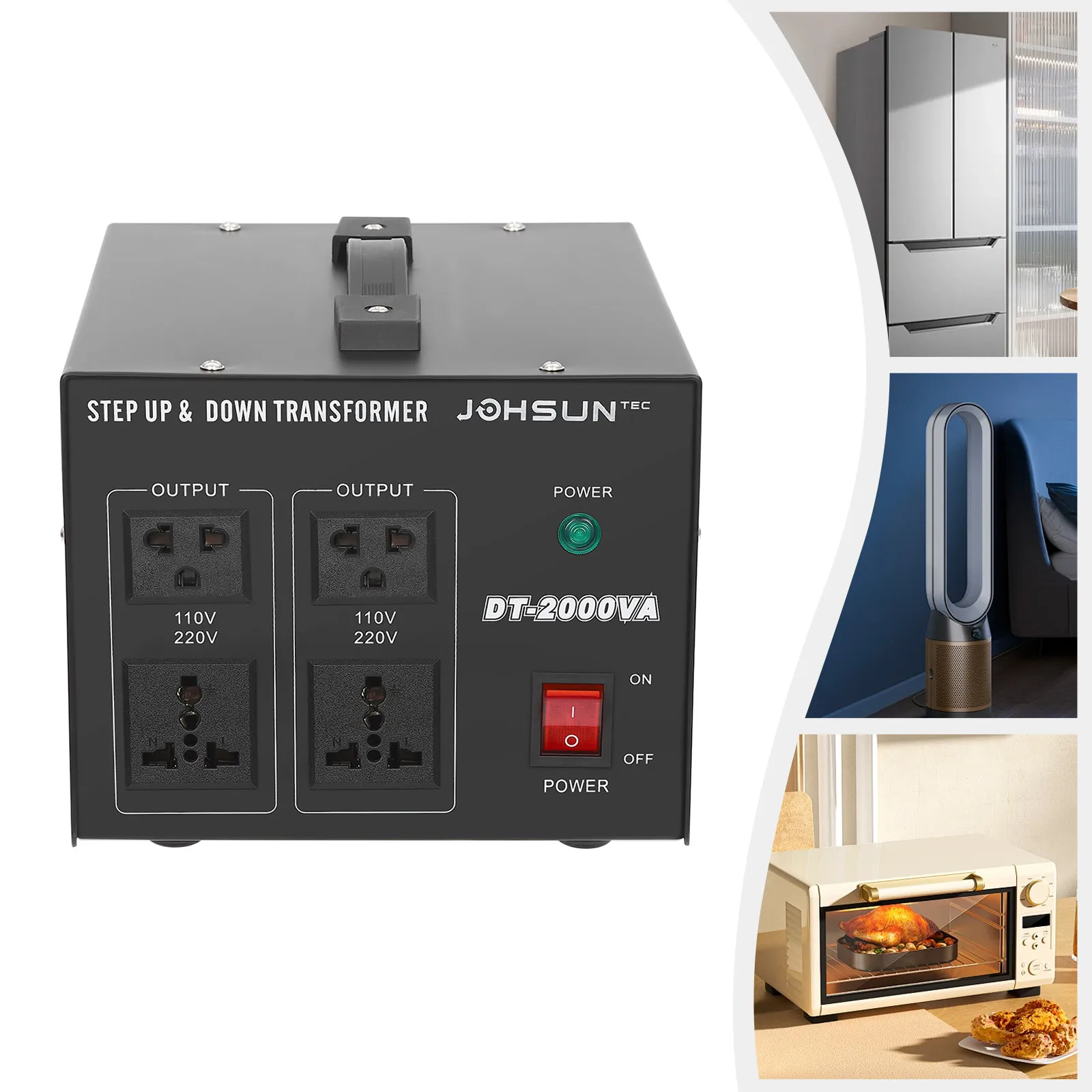 Spannungs wandler Transformator Ein-Klick-Schalter 220V bis 110V oder 110V bis 220V Wandler Booster/Abwärts wandler