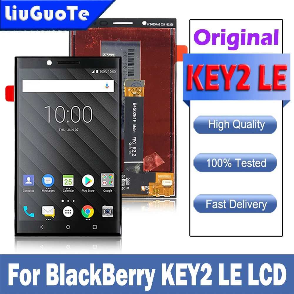 BlackBerry KEY2 LE – BBE100-2 64 GB Entsperrt GSM Android Phone W/Dual 13 MP / 5 MP Kamera – Blau/Slate