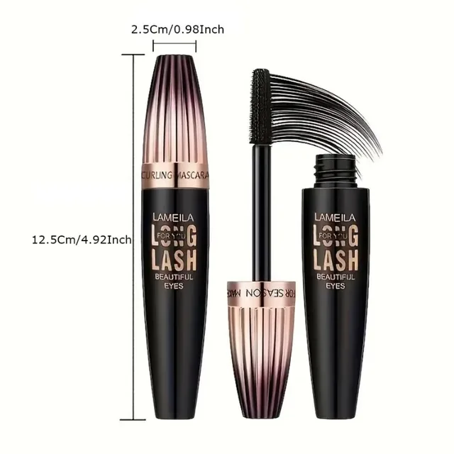 Waterproof 4D Mascara Thick Long Smudge-proof Plump Encrypted Long-lasting Curling Large Eye Makeup Makeup Tools 5