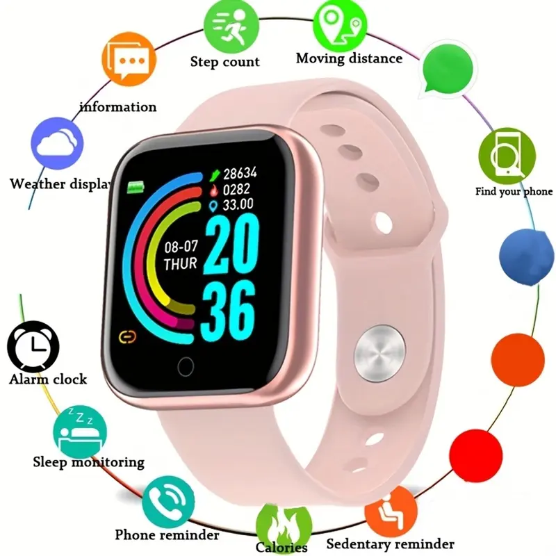 Smartwatch Men Women Wristwatches Smart Watch Message Fitness Monitor Bracelet Birthday Gift Electronic Clock For Android IOS - Image 9