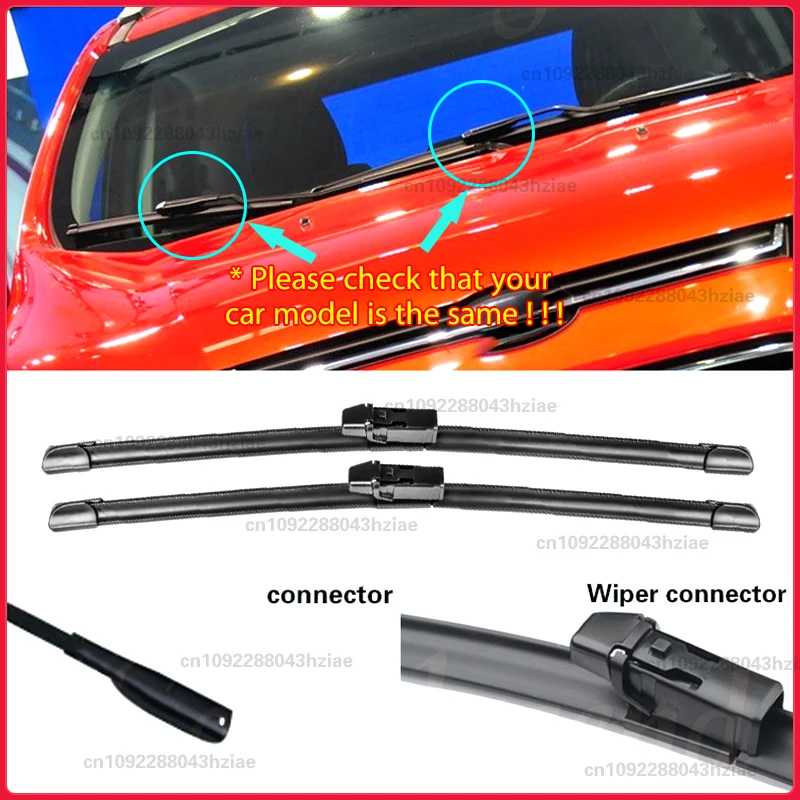 Premium Car Front & Rear Wiper Blades Set - Enhanced Windshield Performance & Visibility