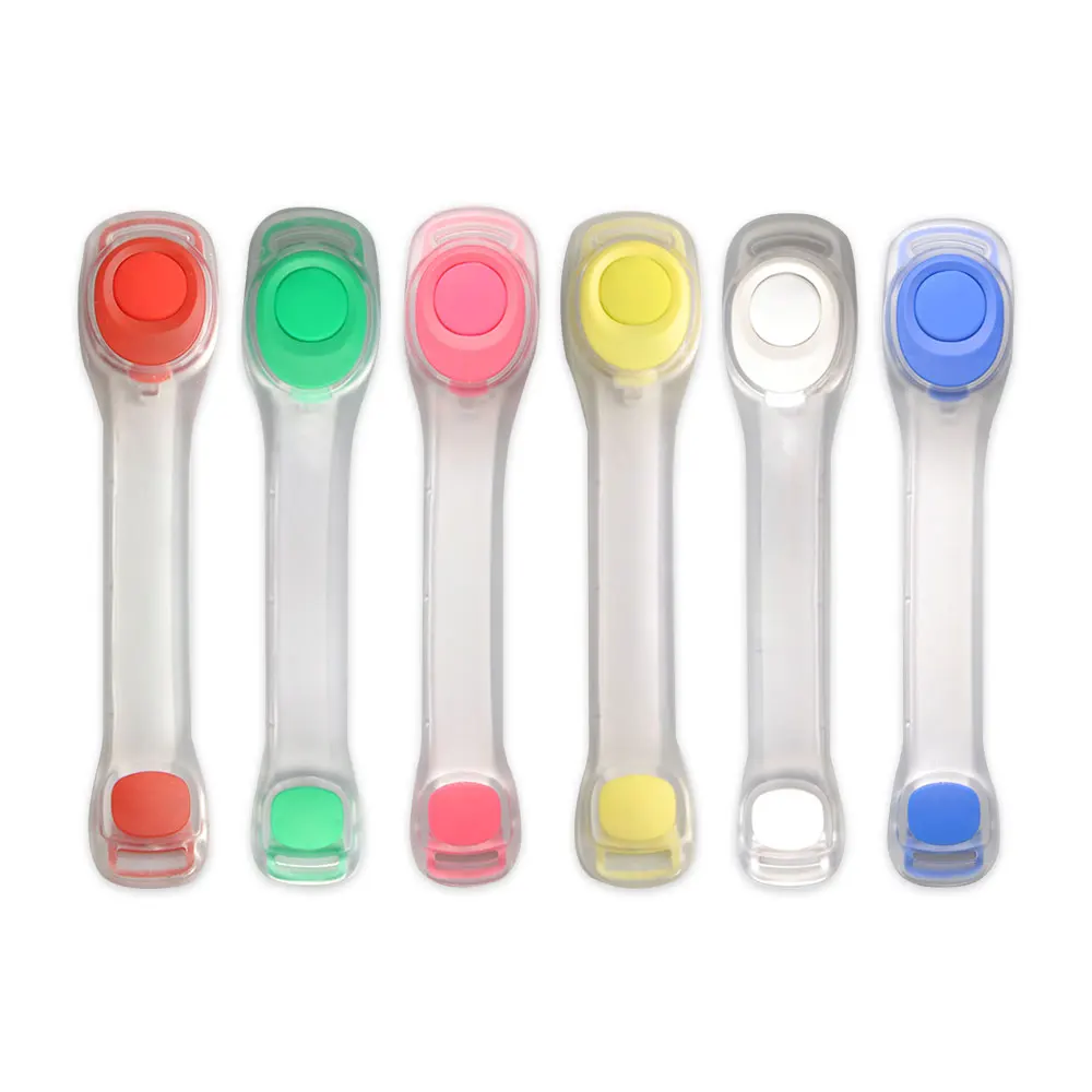 LED Light Up Armband Adjustable Wearable Running Arm Belt Glow The Dark Running Walking Cycling Concert Roller Skates Light reflective arm bands