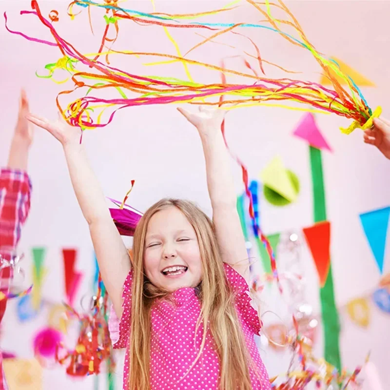 10 Pezzi Di Stelle Filanti Lancia-Coriandoli Per Feste - Festoni In Carta Colorata Per Matrimoni, Compleanni, Lauree E Natale (Colori Misti Casual) - 2