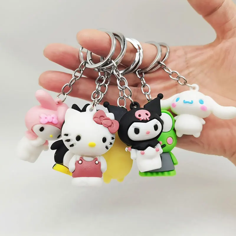 

Sanrio Hello Kitty Keychain My Melody Kuromi Car Bag Pendant Keyring Kawaii Kt Cat Anime Cartoon Birthday Jewelry Holiday Gifts