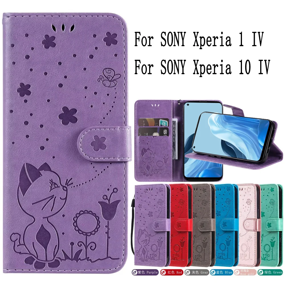 Custodie Per Cellulari Sunjolly Cover Per Sony Xperia 1 10 Iv Cover Coque Flip Wallet Per Custodie Sony Xperia 10 Iv