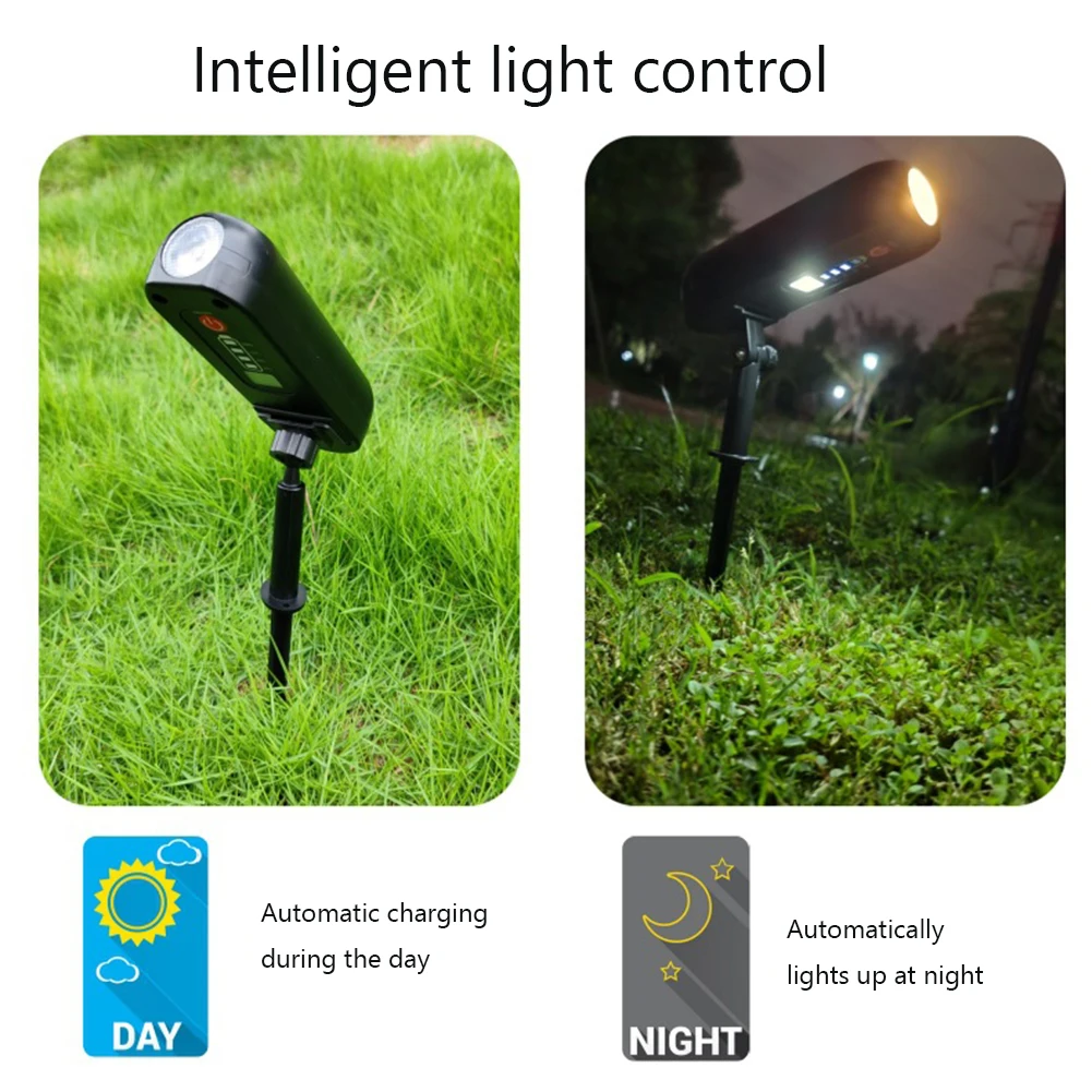 Description Picture 5 of itemOutdoor Landscape Spotlight Waterproof LED Lawn Lamp 1200mAh Wireless Garden Spotlight Last Up 10 To 13H for Yard Garden Patio