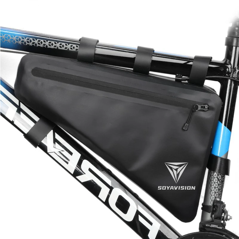 Fahrrad Dreieck Tasche Tragbare Große Kapazität Regendicht Radfahren Tasche MTB Rennrad Front Rahmen Rohr Taschen Zubehör – Detail 4