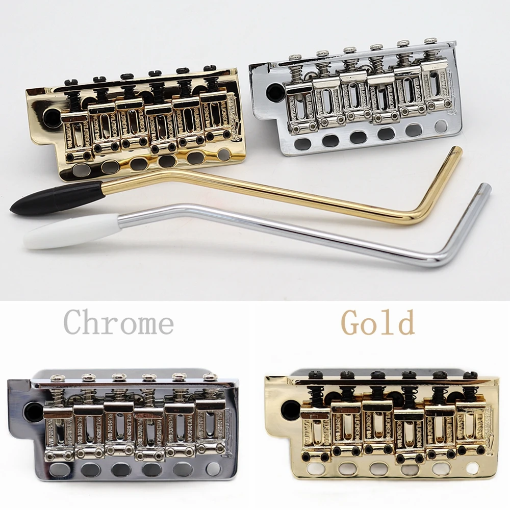1Set Ponte Per Chitarra Vintage Tremolo Bridge Con Selle In Acciaio Piegato Dalla Corea Wilfreddy Wv6