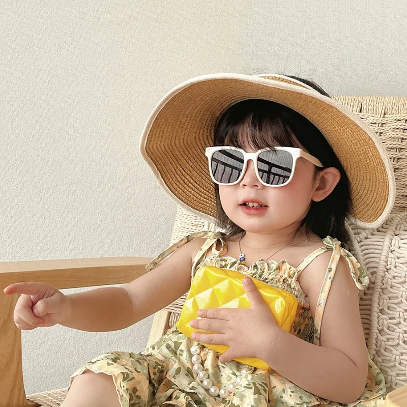 Parent-Child Adjustable Foldable Empty Top Straw Hat Portable