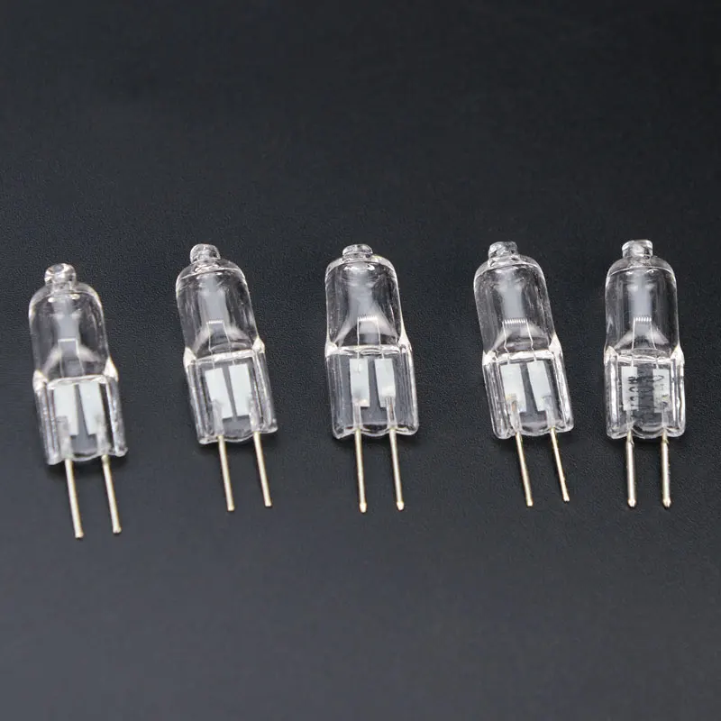 

5PCS G4 6V Halogen Lamp Bulb Beads 5W 10W 15W 20W 25W 30W Microscope Accessory