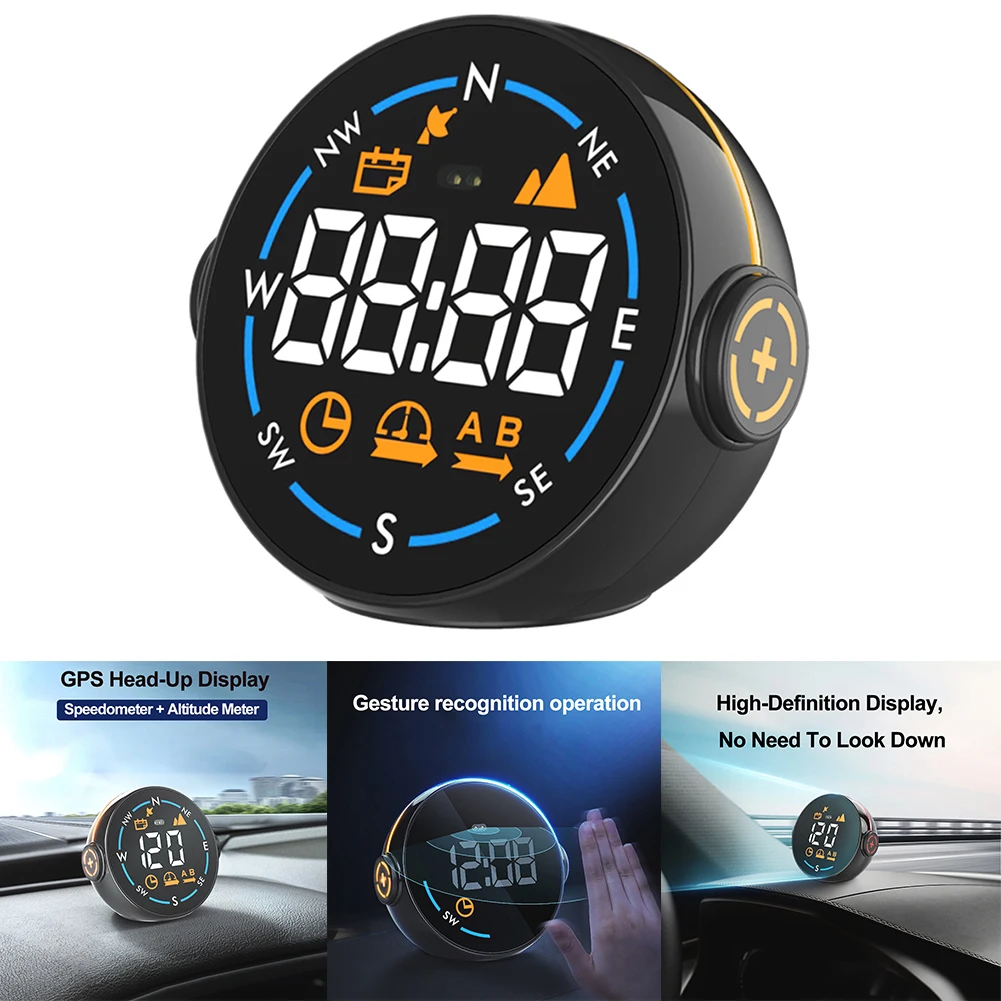 

Automotive Universal HUD Head Up Display 5V GPS Overspeed Alarm Mileage Statistics Accessories For Fuel New Energy Vehicles