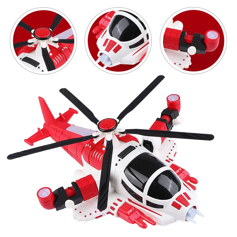 1Pcs 조립 헬리콥터 밝은 색상 교육용 항공기 건물 DIY 라이트 어린이 생일..