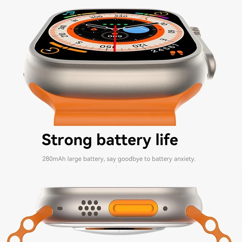 49 ̸ Ʈ ġ Ʈ ƽ NFC  ׼   1.96 &HD ȭ Smartwatch  ȭ   ƮϽ  + 