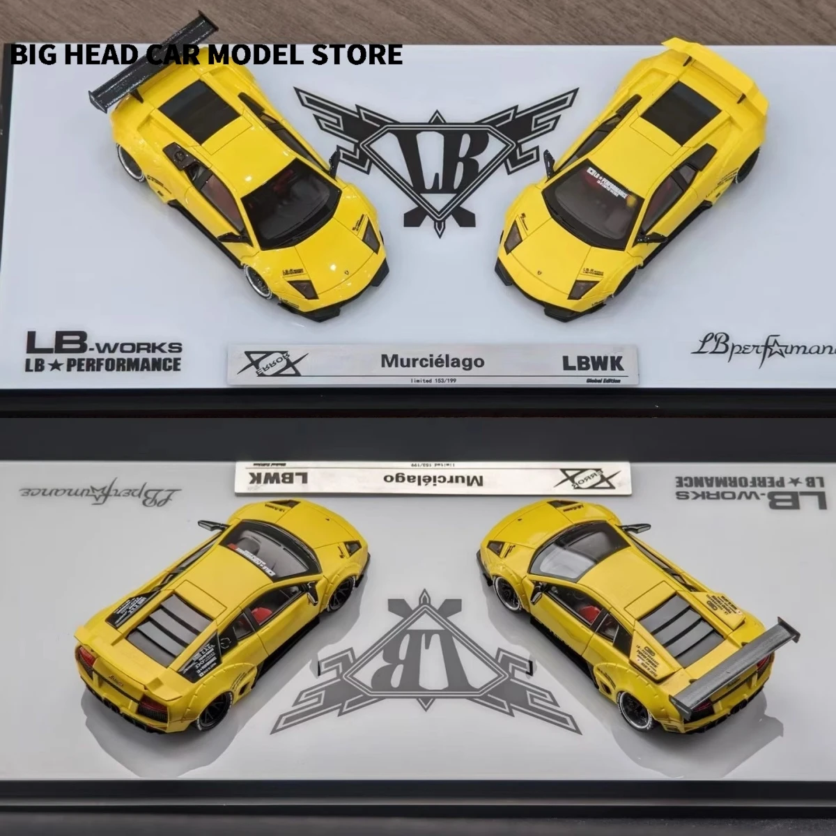 404 Error 1:64 Murciélago Dual Car Set Adults Hobby Resin
