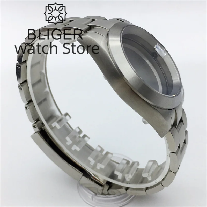 BLIGER 36mm/39mm Whole Bbrushed Watch Case Sapphire Glass Fit NH34